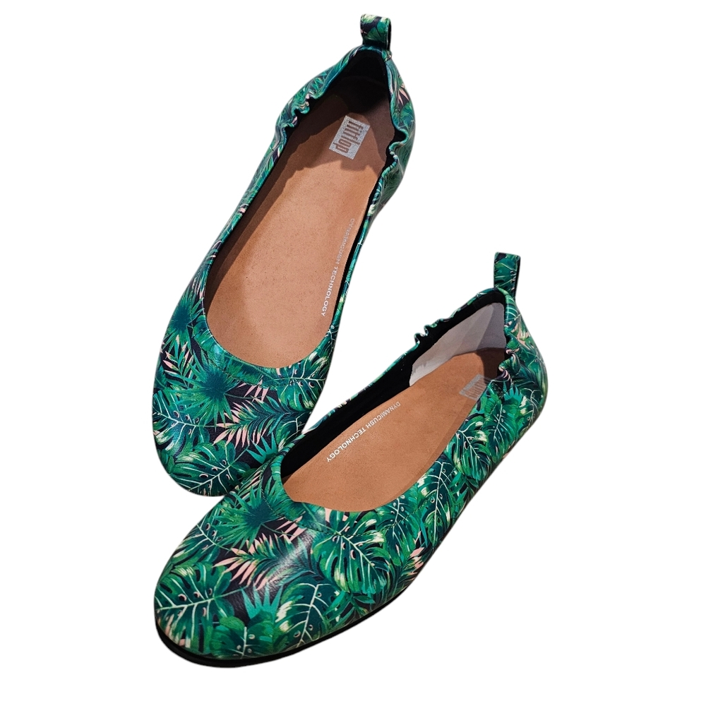 Fitflop Allegro Jungle Print Ballet Flats 8.5